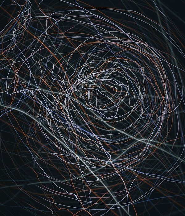 Abstract composition representing smooth energy flow and calm movement